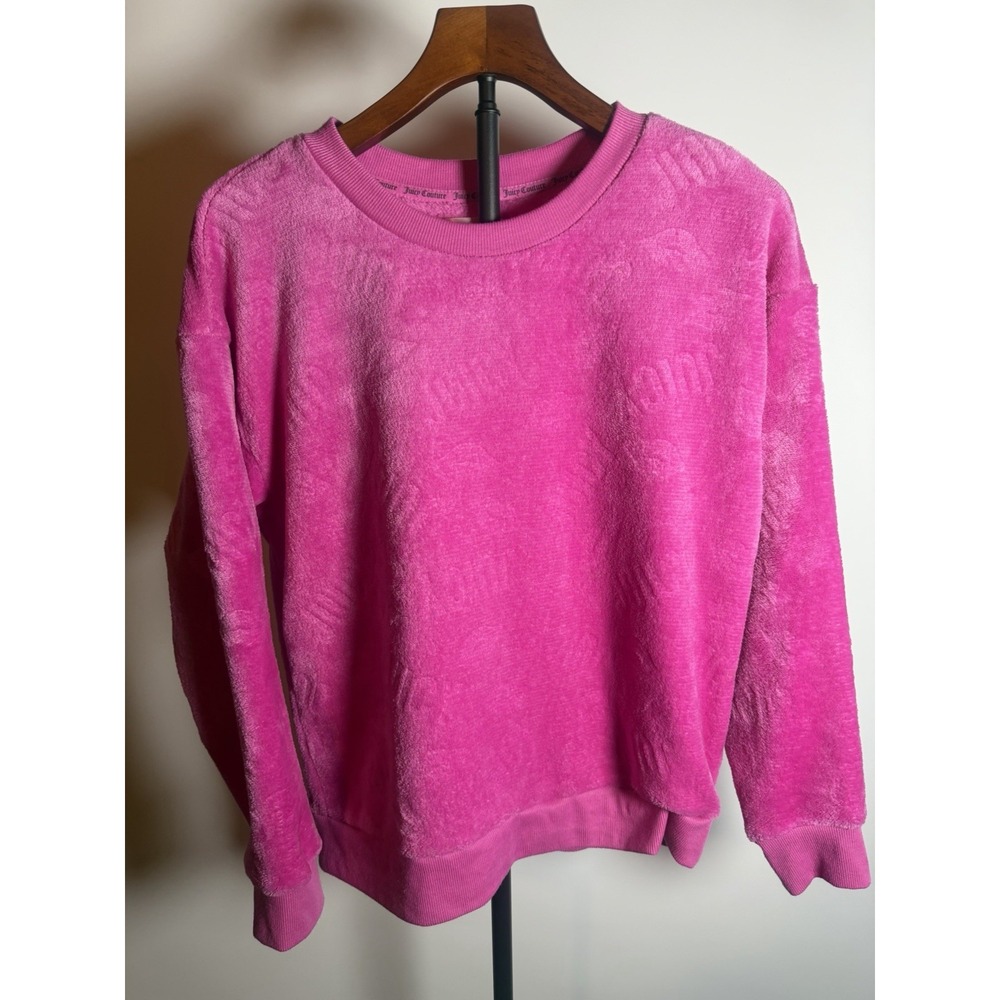 JUICY COUTURE, Women's Size Medium, Pink, Plush, Lounging/Sleep Top.